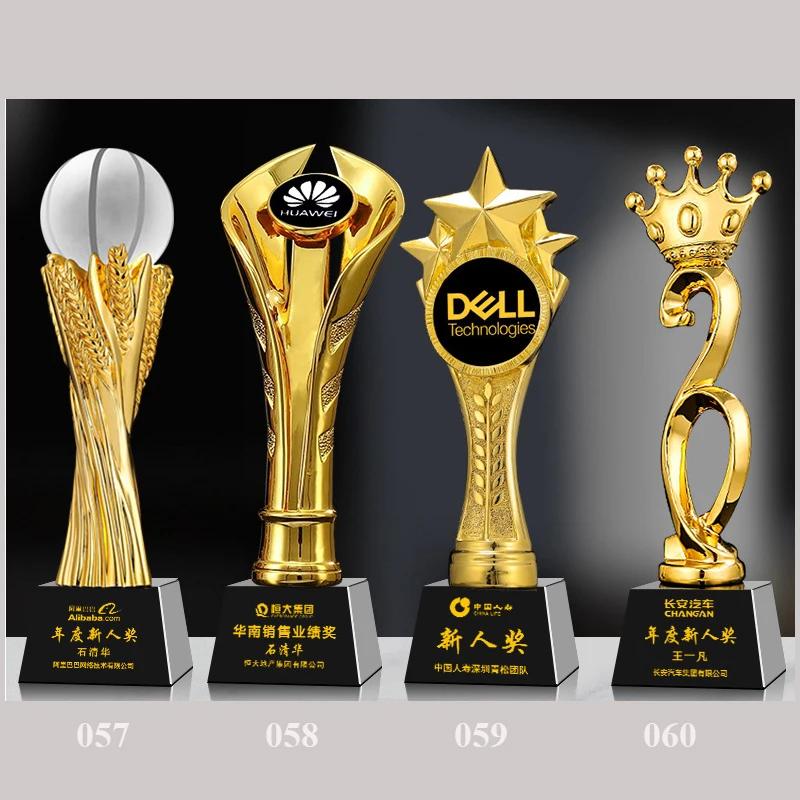 Shining custom  gold plated star  resin trophy award  resin award  for sports resin basketball trophy
