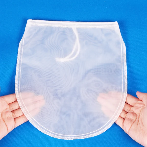 
BOSI 200 micron Nylon Nut Milk Bag Reusable 23CM * 27CM Oval Shape Reusable Almond Milk Bag All Purpose Food Strainer 