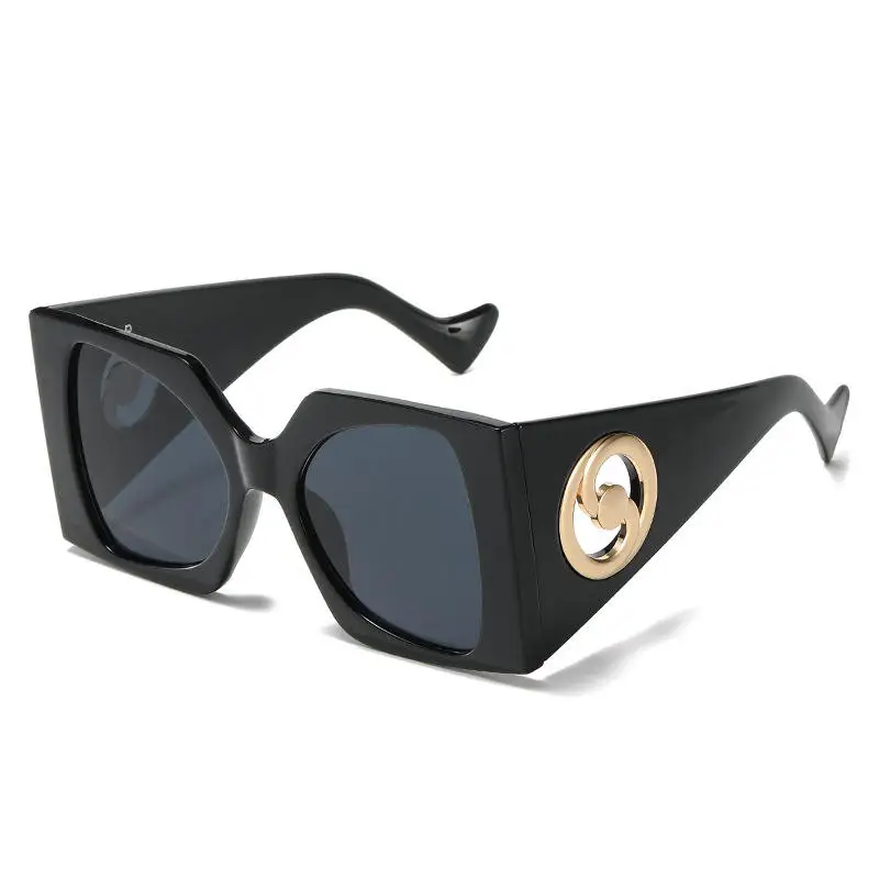 LBAshades 5613 Big Frame Square Women Sunglasses Creative Personal Trendy Shades European American Fashion Retro Sun Glasses