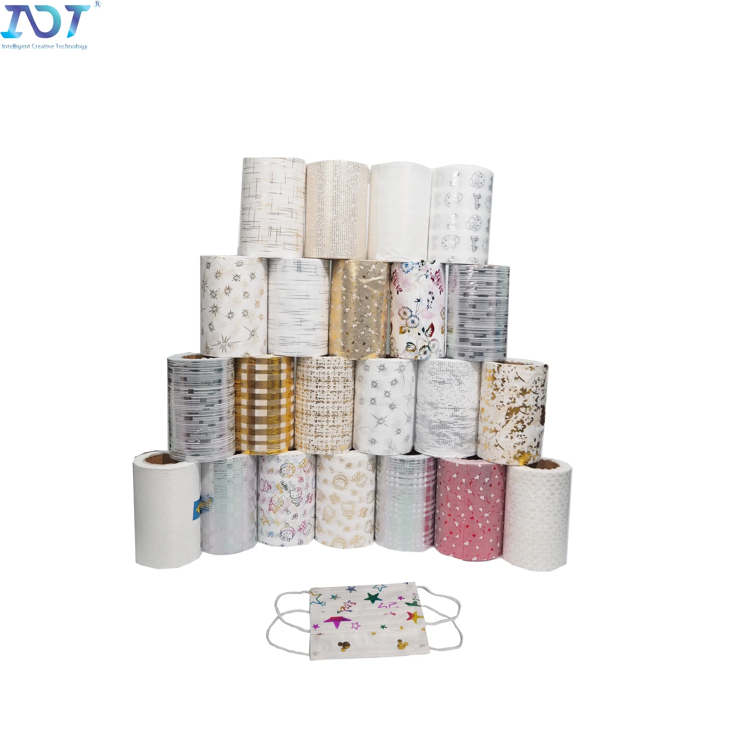 Hot sell Mask Raw Materials Print Non-woven Spunbond PP Nonwoven Fabric