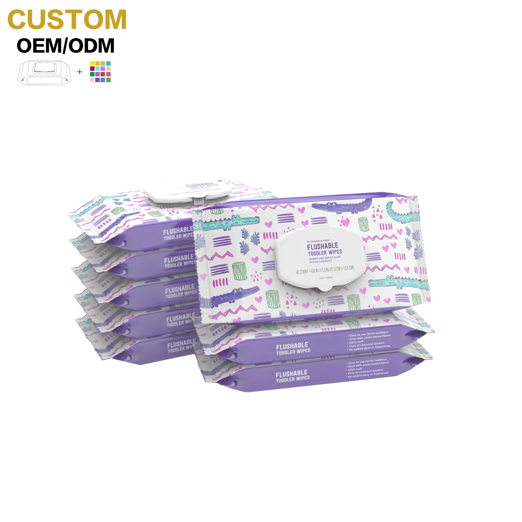 Hot sale   Baby Wet Wipes Natural  spunlace fabric baby wet wipes  Biodegradable  Soft Water Wipes  For Baby