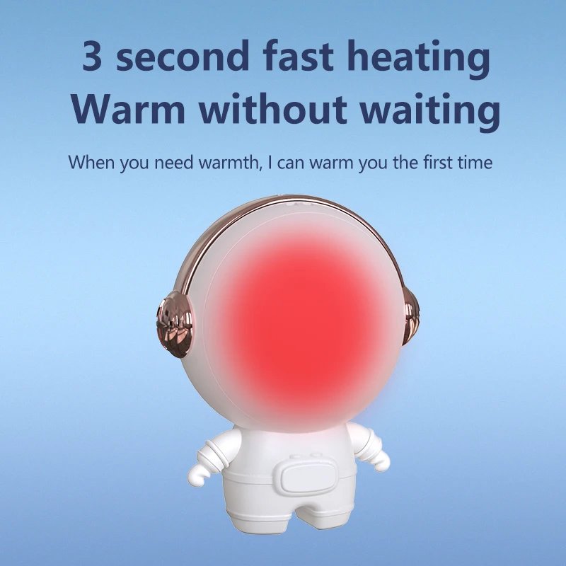 Wholesale Custom Mini Electric Rechargeable Cute Rechargeable Hand Warmer Portable Digital Display Winter Heater Hand Heater