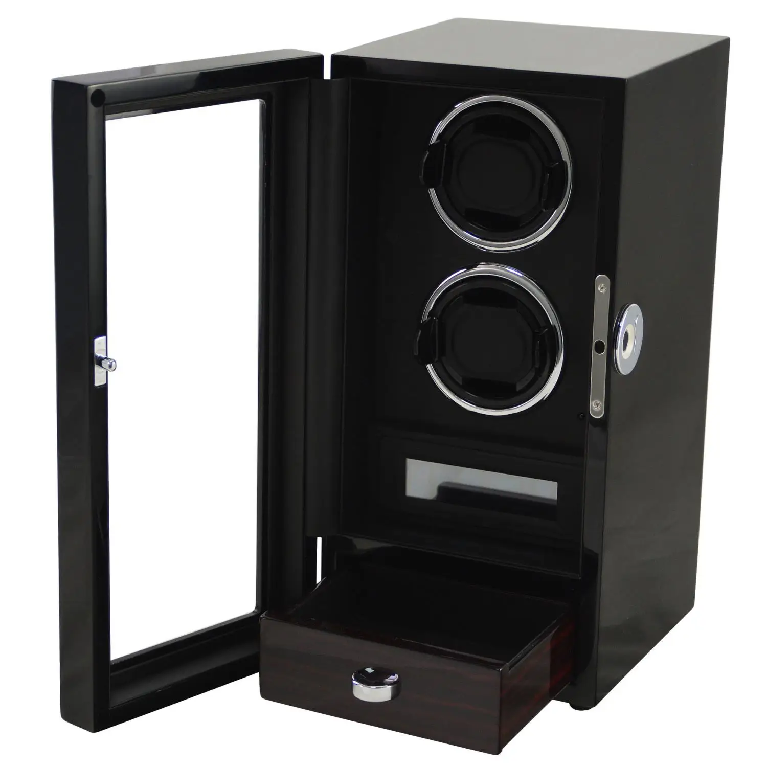 GC03-D26BB-L-ARF Touch screen LED light Double winder watch fingerprint lock Vintage winder watch for Mechanical Watches