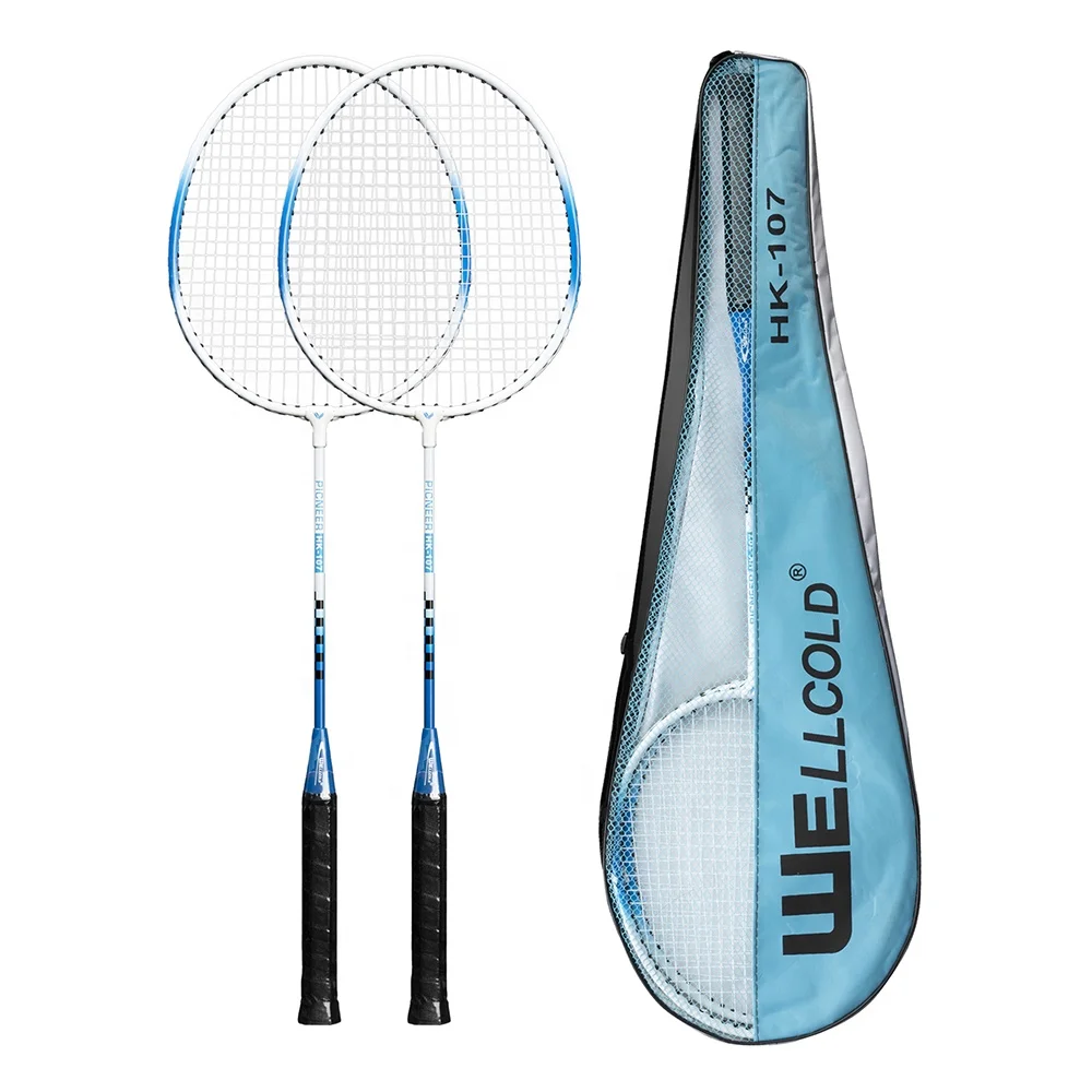 wholesale 2021 factory high quality low price  Iron alloy  rackets badminton for family fun
