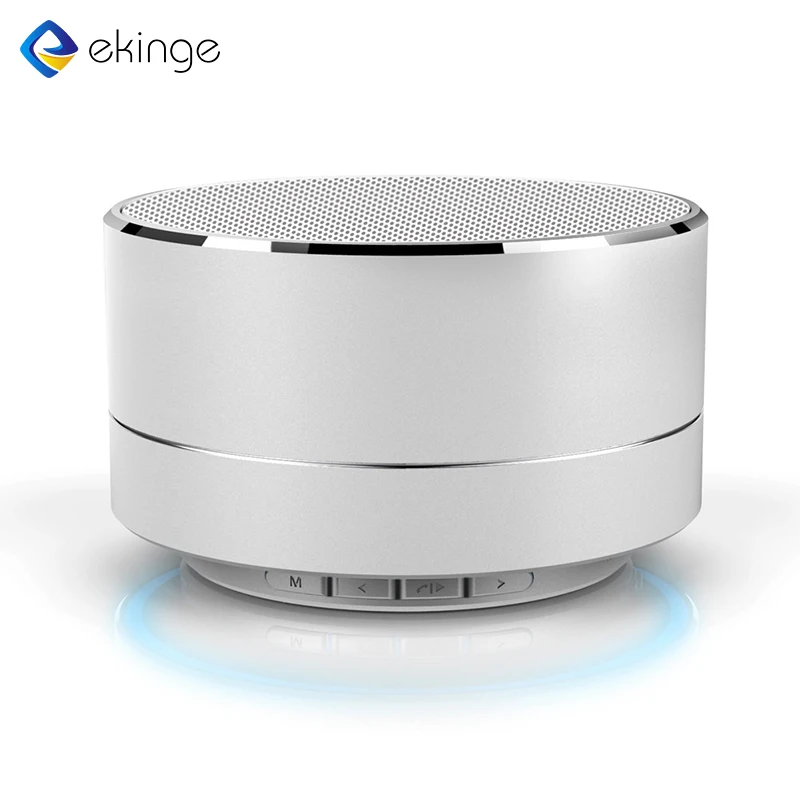 2021 Promotional Outdoor Portable Metal Round Waterproof  Wireless Speaker With TF Card