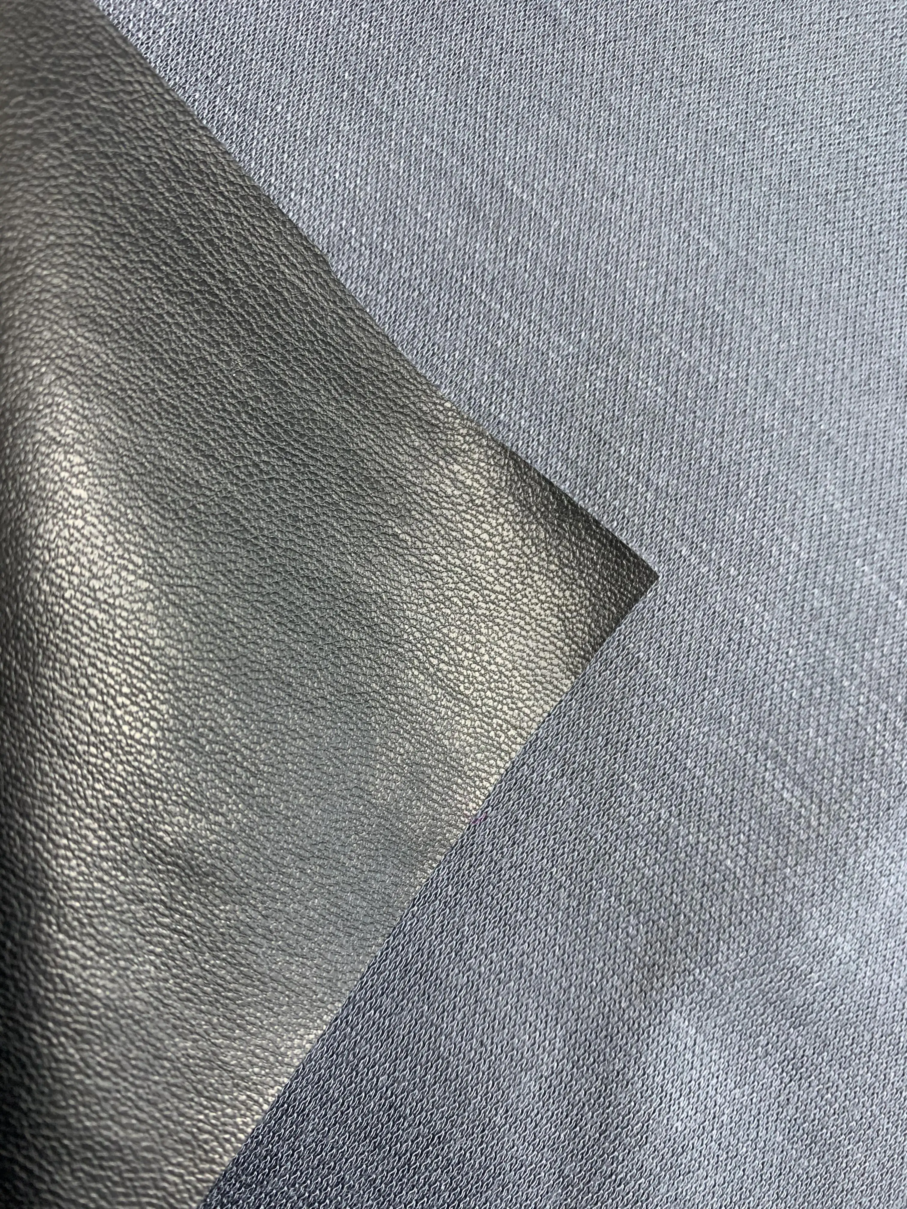 new development bamboo fiber  sustainable bio base leather rolls for handbag and shoe upper materials