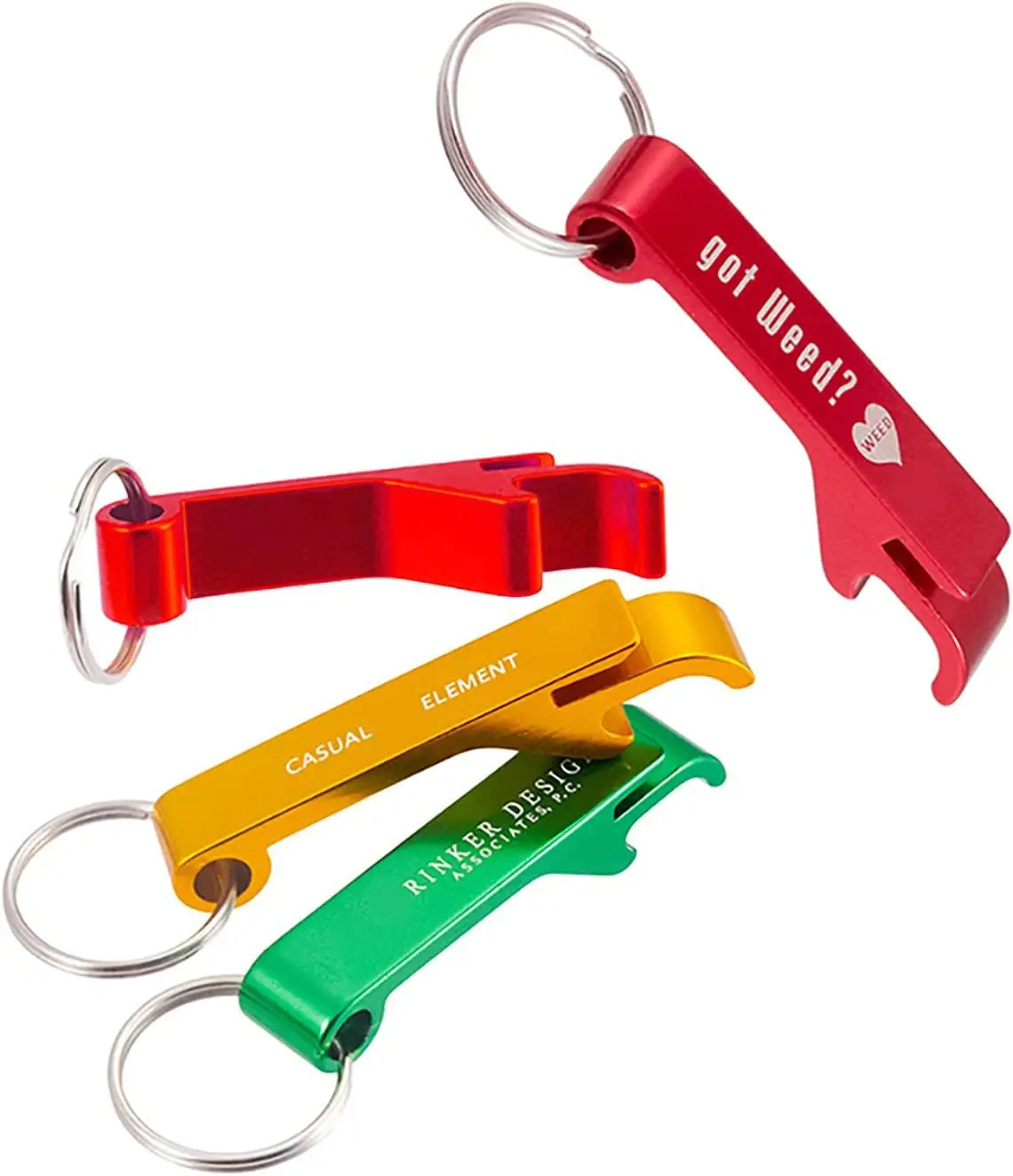 Custom Keychain Decapsuleur Abridor De Garrafa Metal Ring Personalized Bottle Opener Key Blanks Aluminum Openers