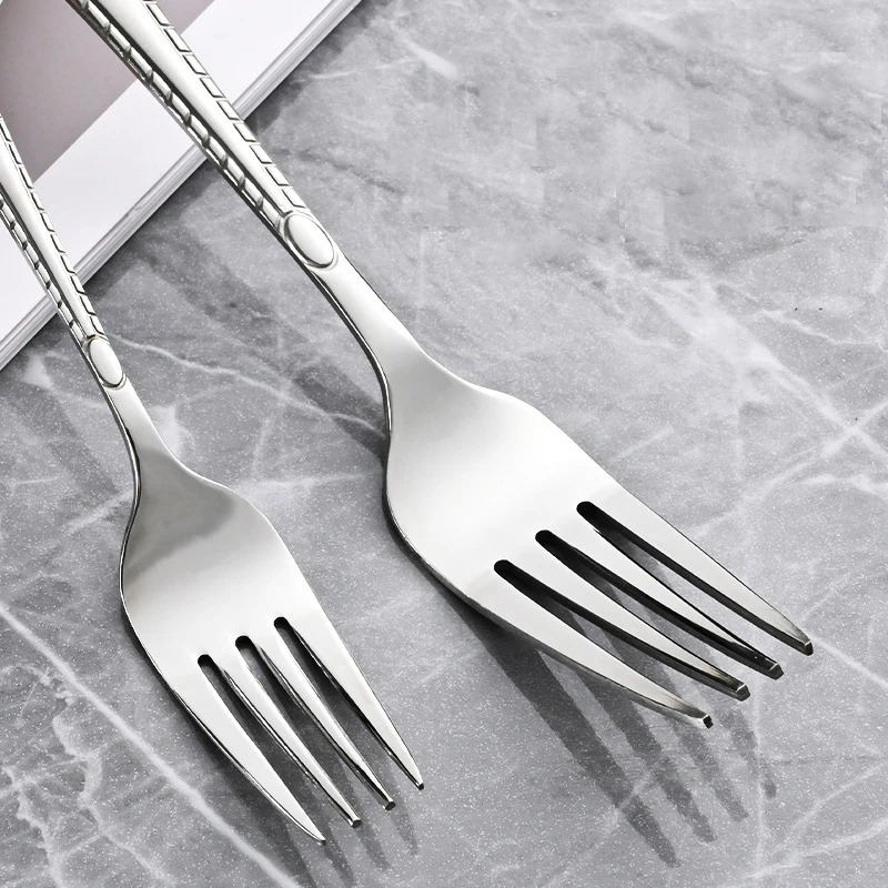 Luxury Stainless Steel Cutlery Set Plated Silverware Flatware-Sustainable Forks Spoons Knives for Weddings and Parties