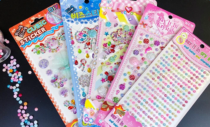 Crystal Acrylic Diamond Stickers Stage Decoration Girl Creative Diy Stickers