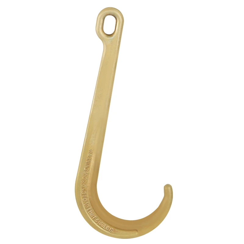 Flatbed Truck Trailer Safety Tow Hook G70 Alloy Steel Forged J Type Tow Hook with Ellipse Hole