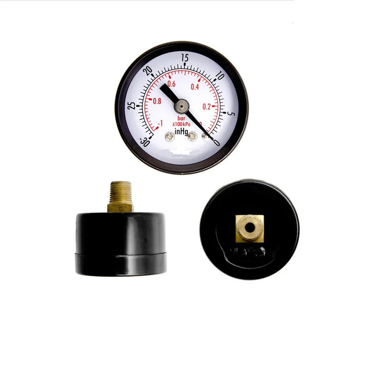 HF Высокое качество дешевая цена 40 мм хромированный вакуумный манометр