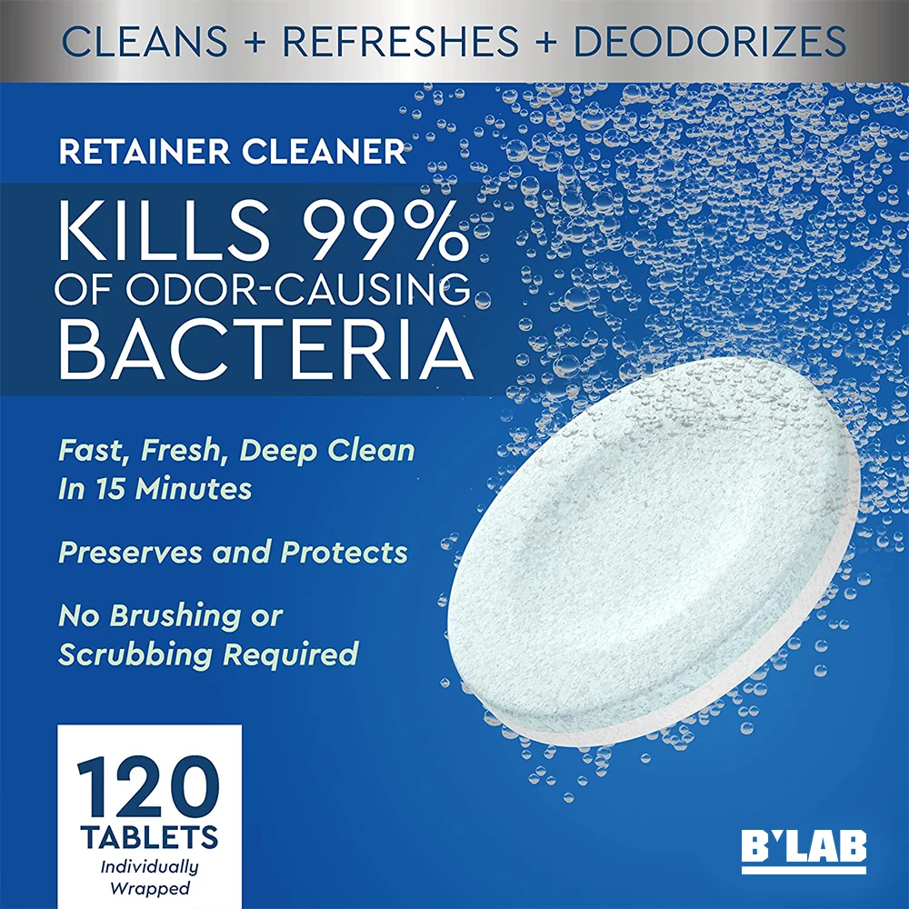 Private Label High Quality Dental Teeth Retainer Cleaner Denture Cleaning Tablet For Teeth Whitening