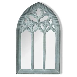IVYDECO Antique Decorative Arched Wrought iron Mirror Frames Window Mirror Wall mirrors