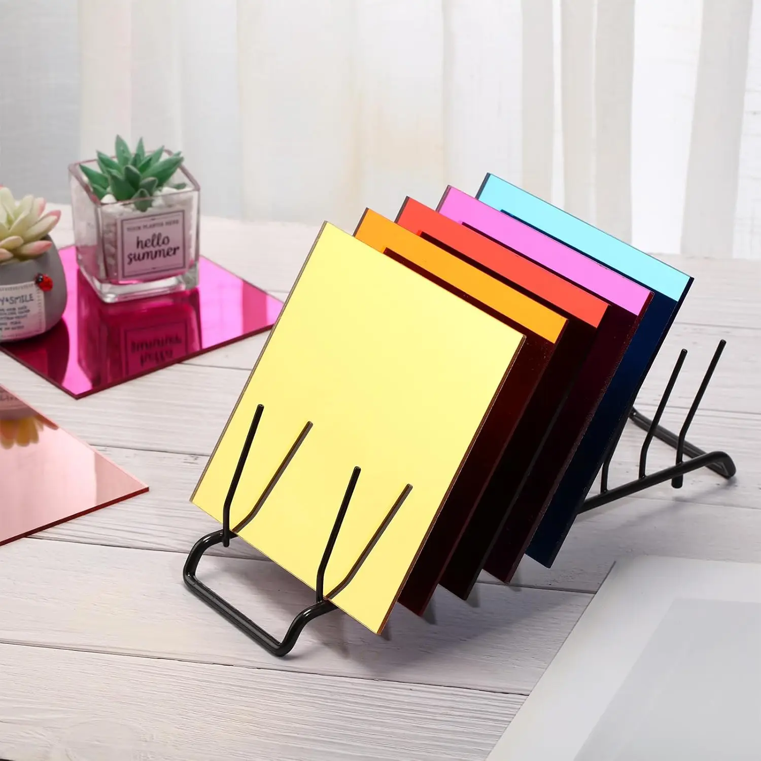 Easy Processing Mirror Acrylic Plastic Sheet With Double-sided Protection Film