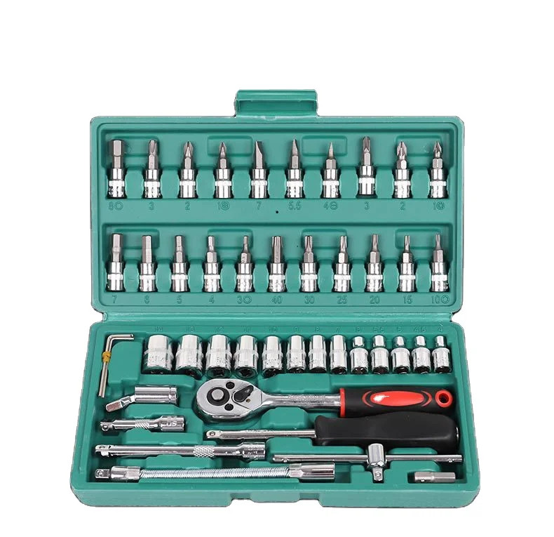 Wholesale Custom Vehicle Maintenance And Repair 46pcs Hand Screwdriver Socket Tools Set Drill Bits