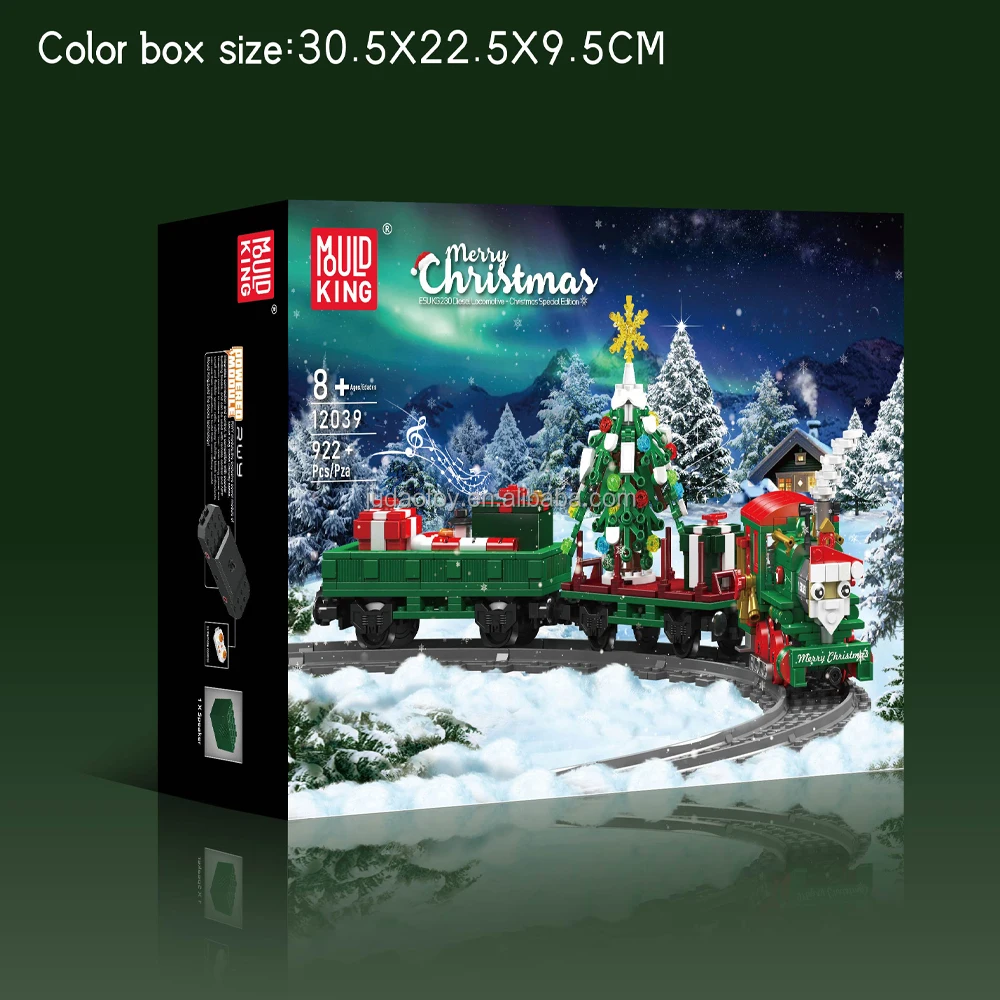 Mould King 12039 E5UKG230 Diesel Locomotive Christmas Toy Building blocks kits bricks MOC puzzle blocks toys Christmas gifts