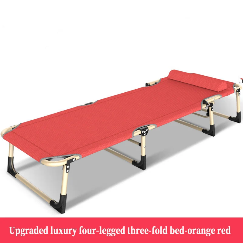  Reinforced mteal folding beds 600D Oxford fabric single office lunch break bed military