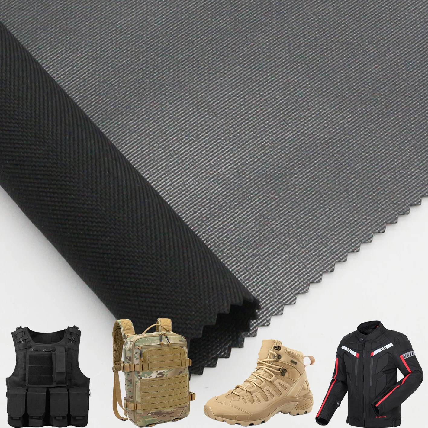 Nylon 1000D Cordura fabric PU Coated  (IRR) Printed Waterproof Water Repellent Fire Proof for bag