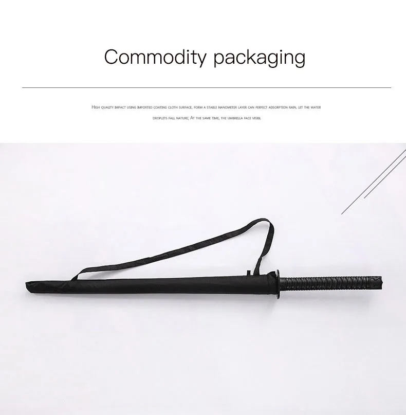 24-bone wind-resistant Japanese knife handle umbrella with enlarged umbrella surface and high-quality straight umbrella