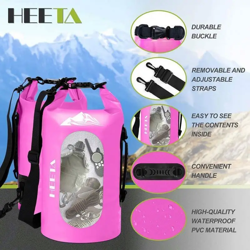 Great Factory Supply 25L Outdoor Waterproof Sport TPU Polyester/Nylon Fabric ultra Dry Bag Backpack Waterproof Dry Bag