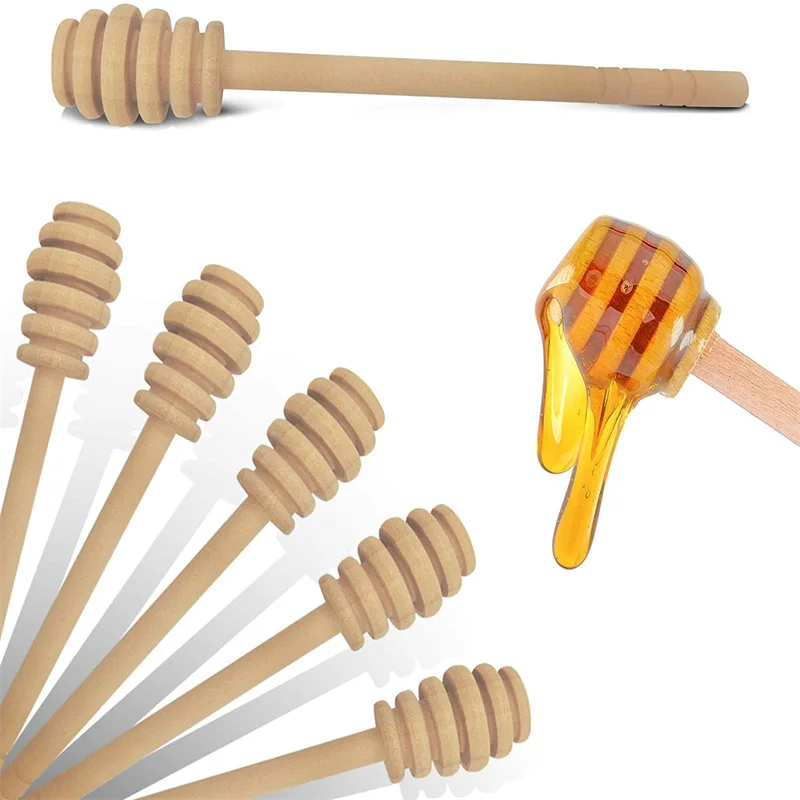 Wood Pot Septic Service Ceramic Jar Without Bumble Bee Honey Dipper For Sale