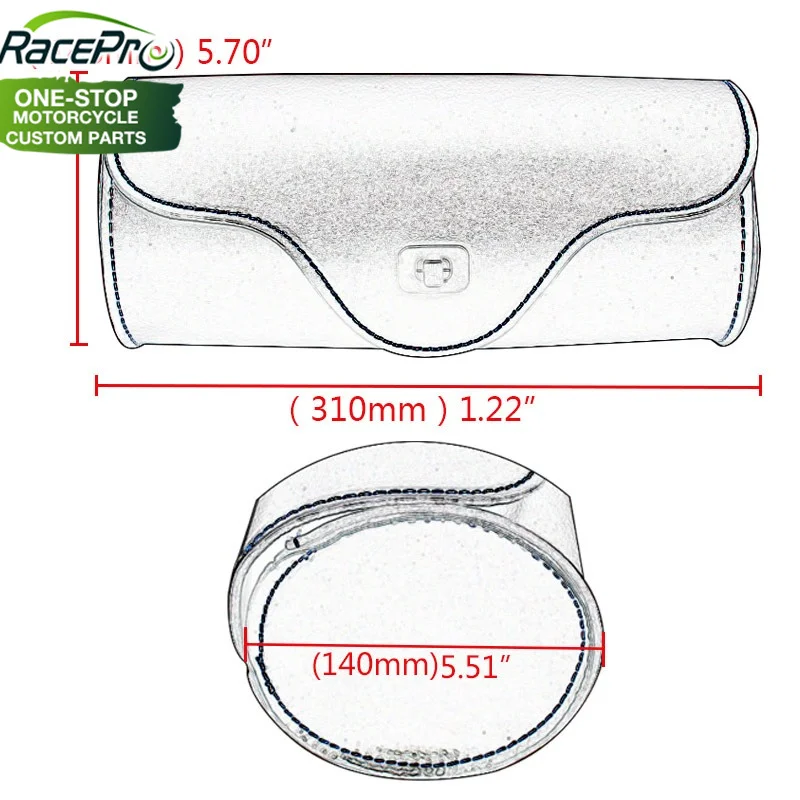 Motorcycle Barrel Saddle Bag Black PU Leather Side Tail Luggage Bag Tool Storage For Harley Cafe Racer Honda Suzuki Chopper