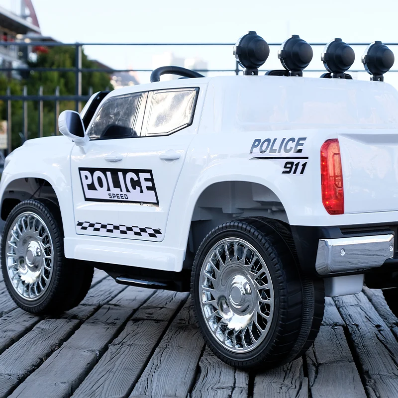 12v electric ride-on cars friction toy vehicle 4x4 kids ride on police car