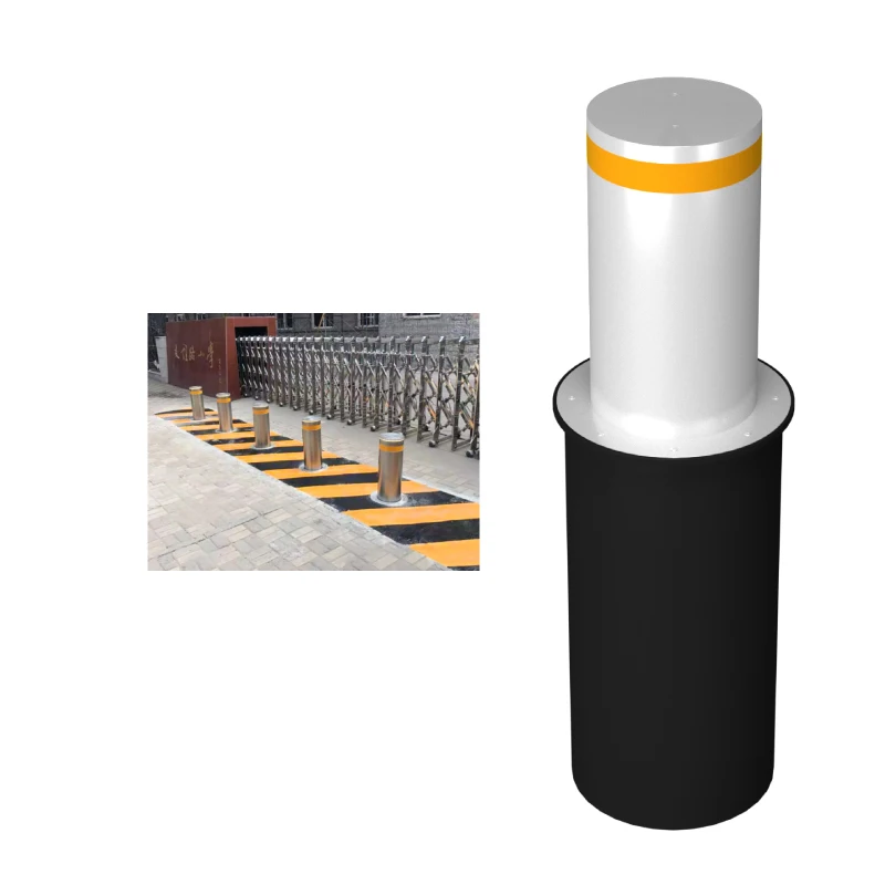Automatic Anti Ram Bollards with Hydraulic Lift - Stainless Steel, Smart Traffic Control