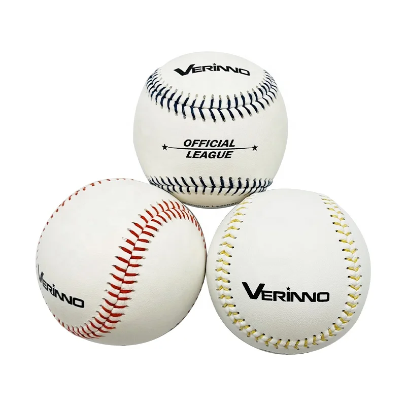 Customizable Flat Reinforced Color Seams Leather Level 10 Pitching Machine Baseball