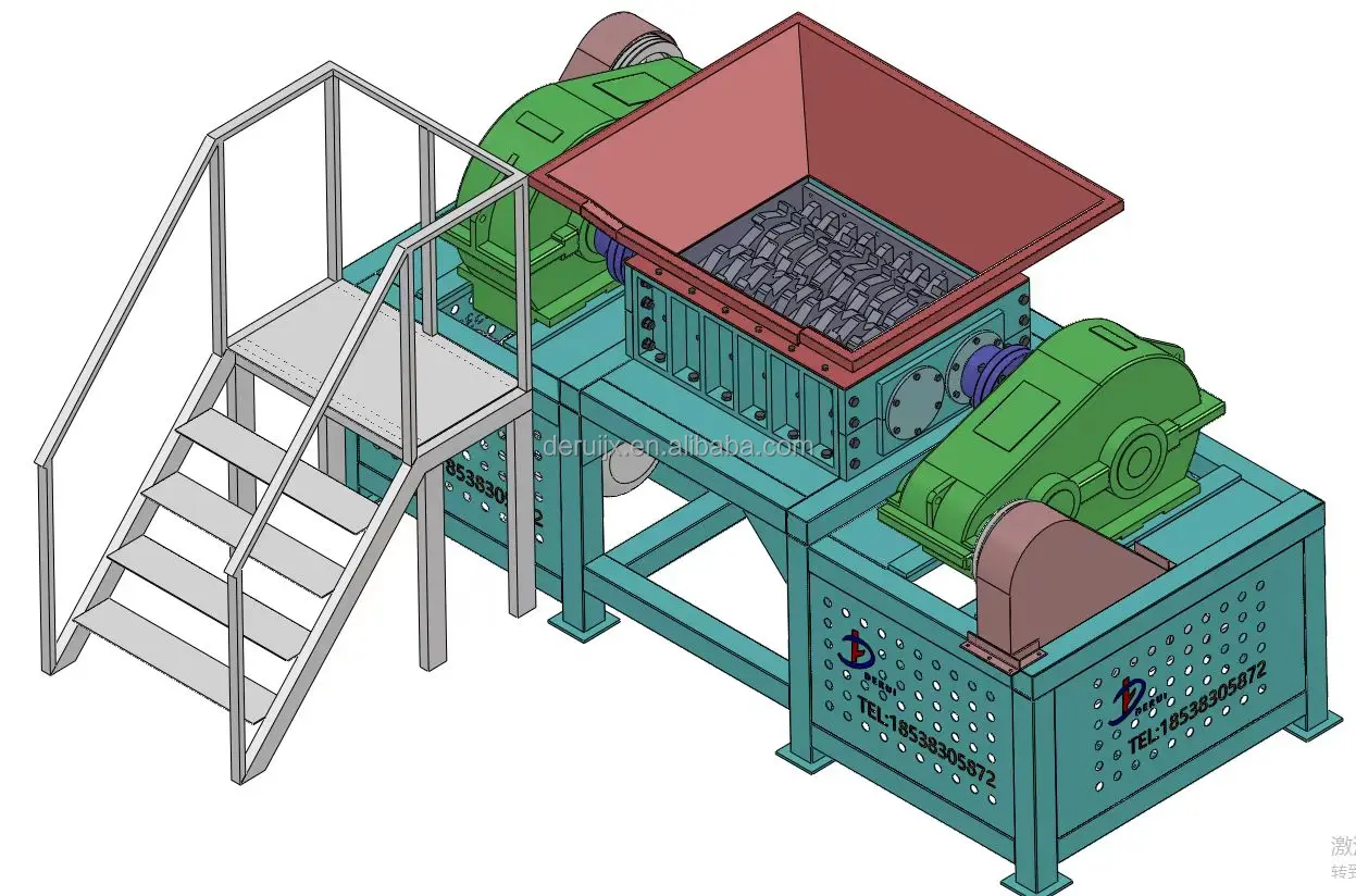 aluminium bale shredder scrap bottle shredder machine small pop can crusher factory