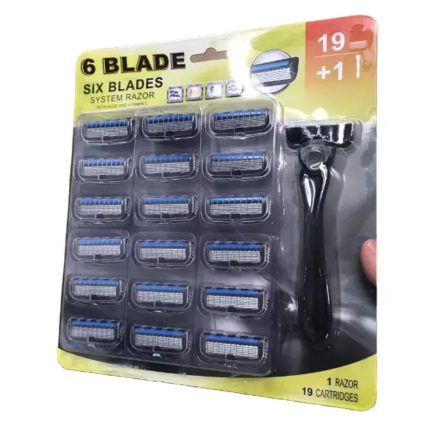 Face razor new arrival six blades sharp smooth shave longtime usage hotel medical jell prison family home shaving razors