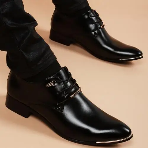 High Quality Wholesale Government Black Shoes Leather tactical boots waterproof black Officer Men Official Shoes