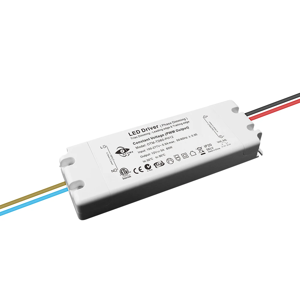 UL CUL ETL Approved LED Strip Light Power Supply Single Output 12V 24V 30W 60W 80W 100W 120W 150W 200W 300W 100-277Vac LED 110V