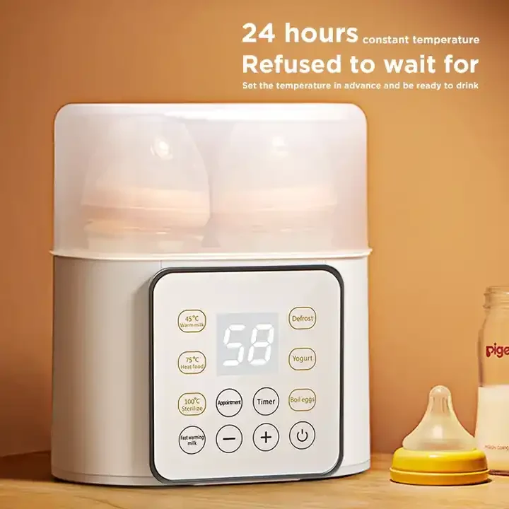 BPA Free PP Baby Breast milk Safe Efficient Baby Bottle Warmer with LCD Screen