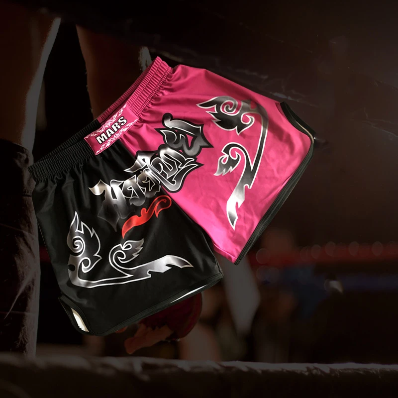 Оптовая продажа с фабрики простые эластичные шорты для боевых искусств Mma кикбоксинга Муай Тай большие