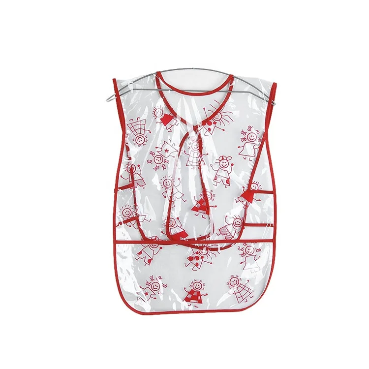 Smock Art Painting Drawing Waterproof Artist PVC Kids Aprons