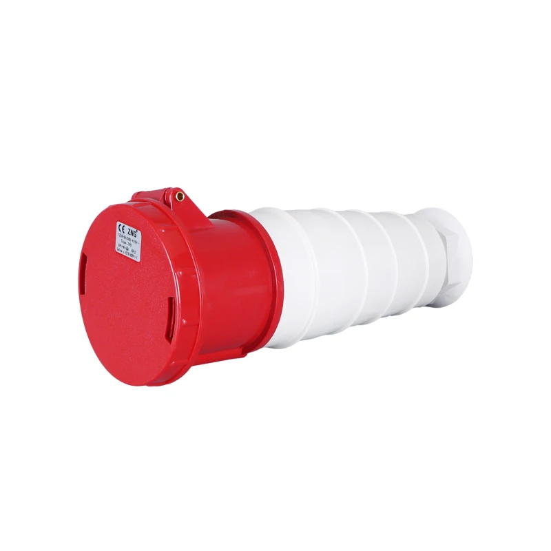 125A 5 Pin Waterproof Female Industrial Socket 3P+N+E Cable Power Connector