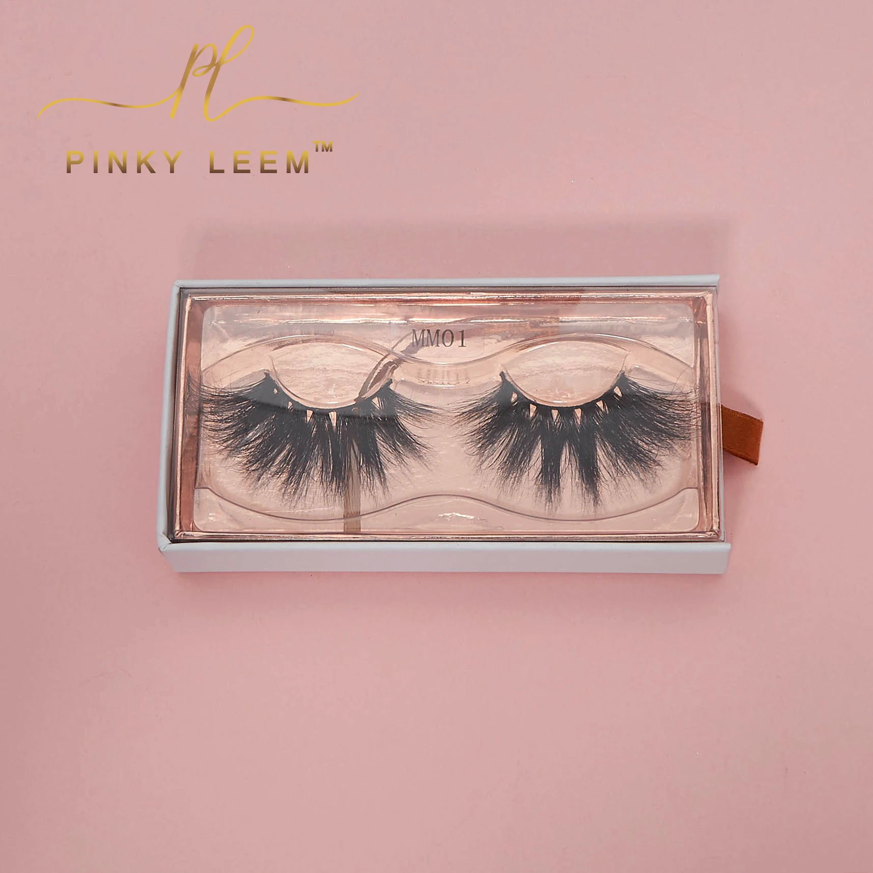 Pinky Lemm Custom Private Label Eye Lashes Mink Lash Cases 3d Mink Eyelashes  with Eyelash Boxes
