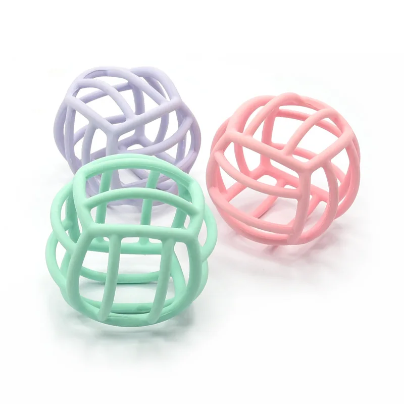 Food Grade Silicone Teether  Hot =Sale Baby Molars Silicone Labyrinth Ball