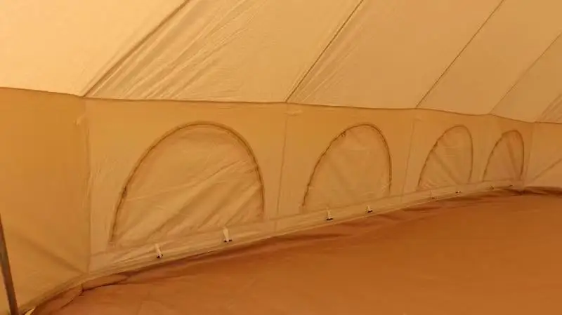 Mildew Proof Cotton Canvas Tipi Tent Mesh Canvas Bell Tent