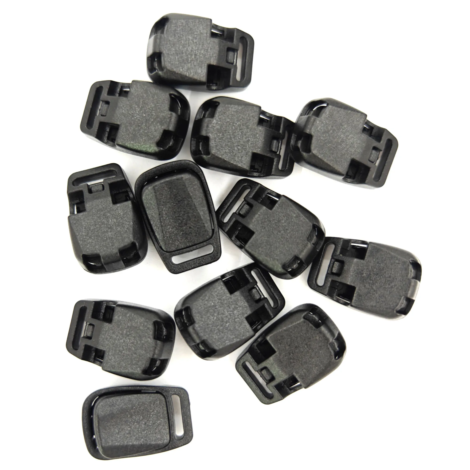 Hualian double hole rope buckle press type hanging clock, sold at a high quality and low price, used for bags, clothing etc