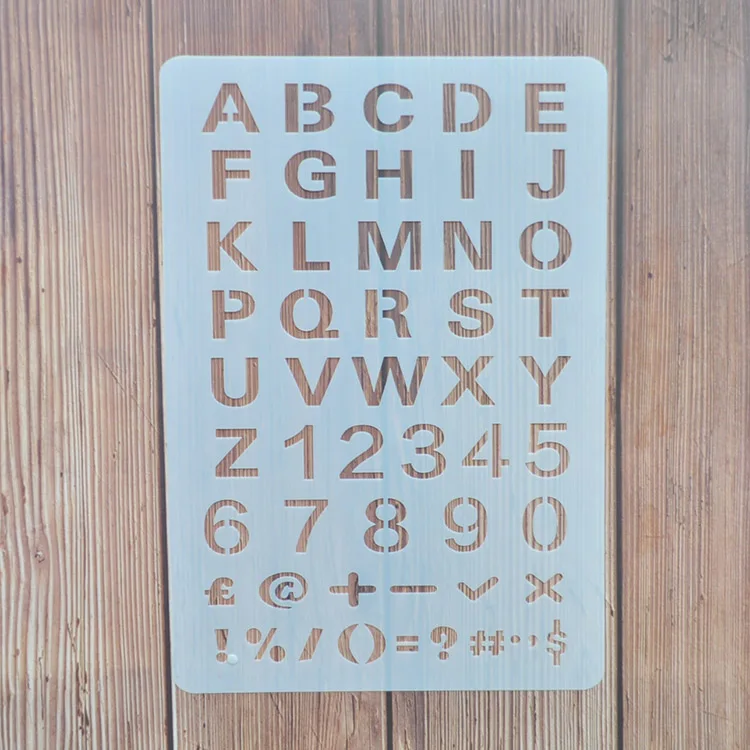 High Quality Customized Design Plastic Stencil For Scrapbooking