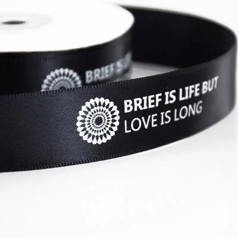 Promotional OEM Wholesale Price Custom Printed Fabric Silk Ribbon
