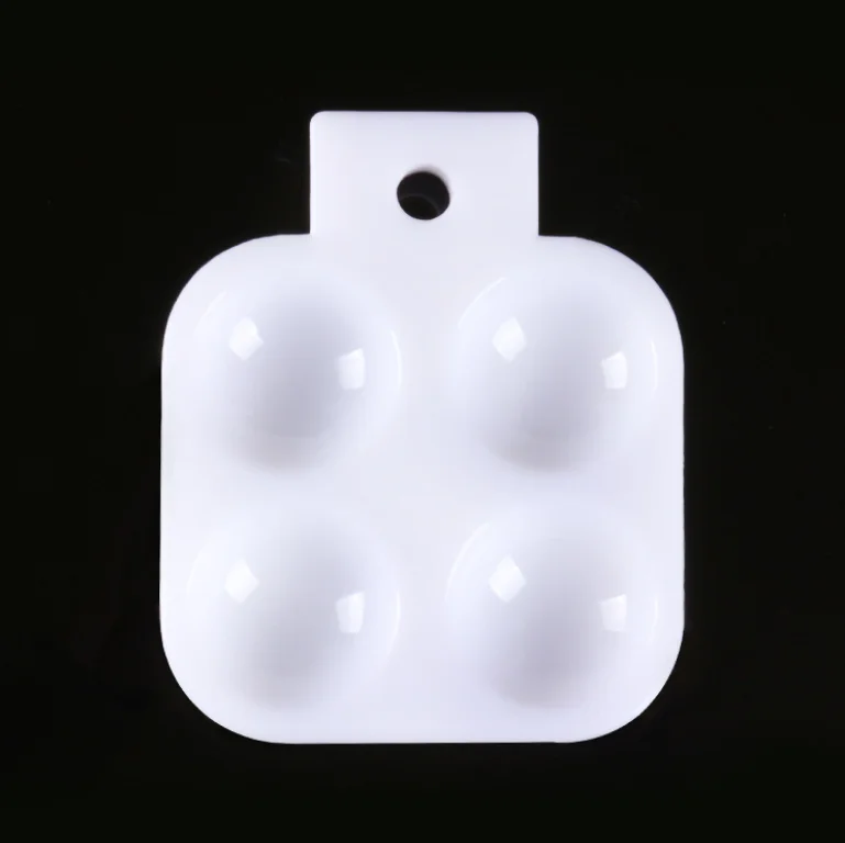 4 Wells Paint Tray Palettes Plastic Pallets for Kid,Adult,Student to Acrylic Oil Watercolor Craft DIY Art Painting