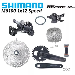 Велосипедные детали SHIMANO DEORE M6100 m6000 1x12 групповой набор с переключателем передач задняя цепь кривошипная система скоба кассета звездочка комплект для