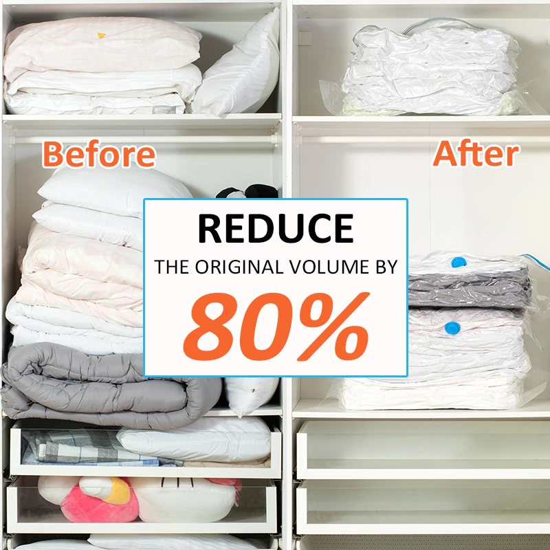 Factory hot sale Household vacuum storage bag compression bag plastic space saver bag