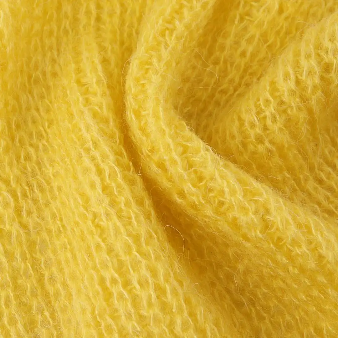 Hot Sale Product Chunky 1/13Nm 8% Kid Mohair 15% Wool Blended Yarns Wholesale For Knitting