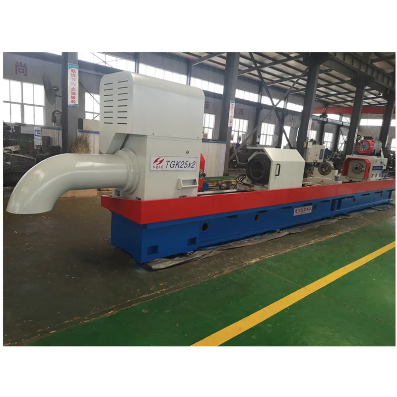 TGK25x3 CNC deep hole skiving roller burnishing machine  both job and tool rotate