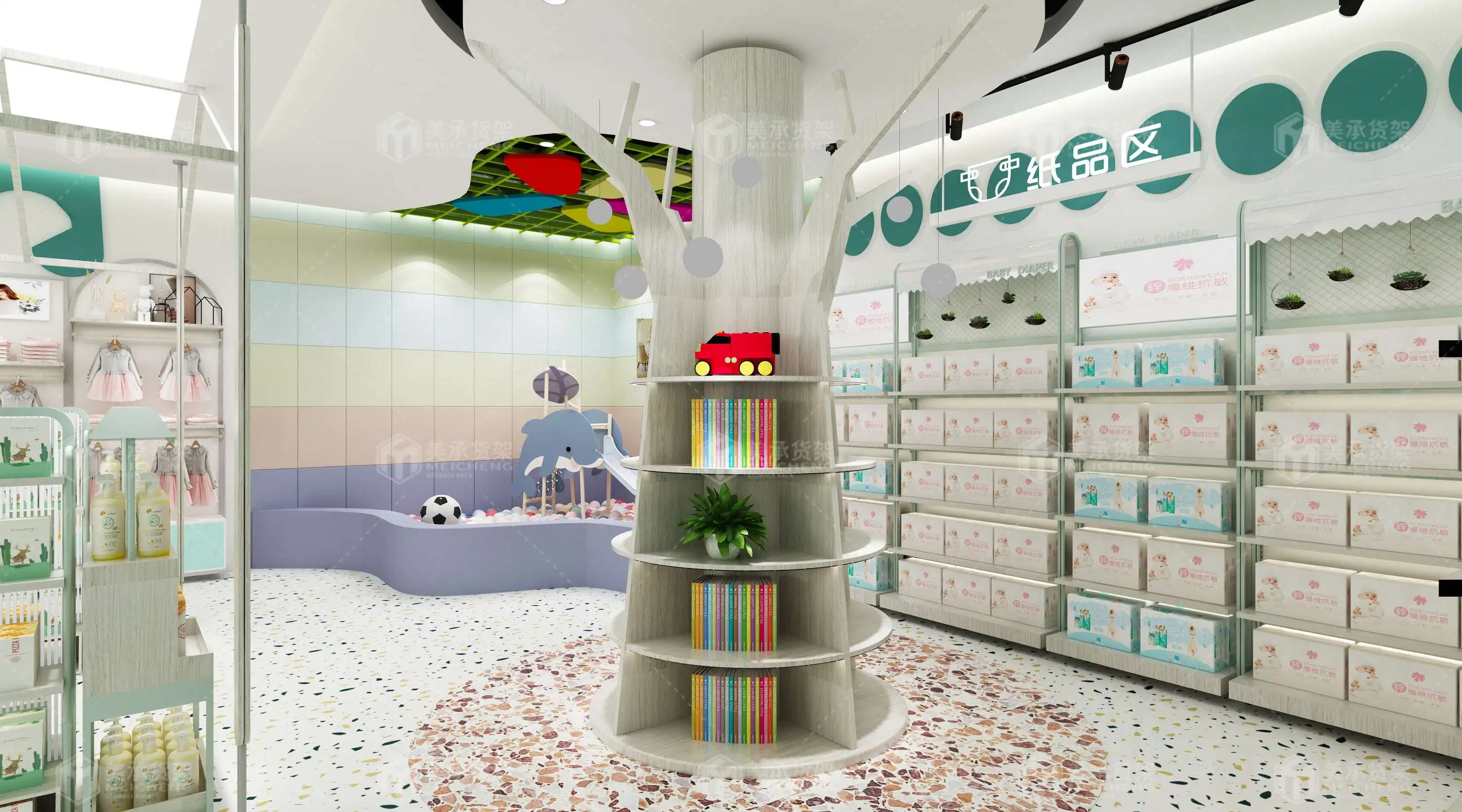 Meicheng Supermarket Retail Display Racks Promotional Display Round Product Display Stand