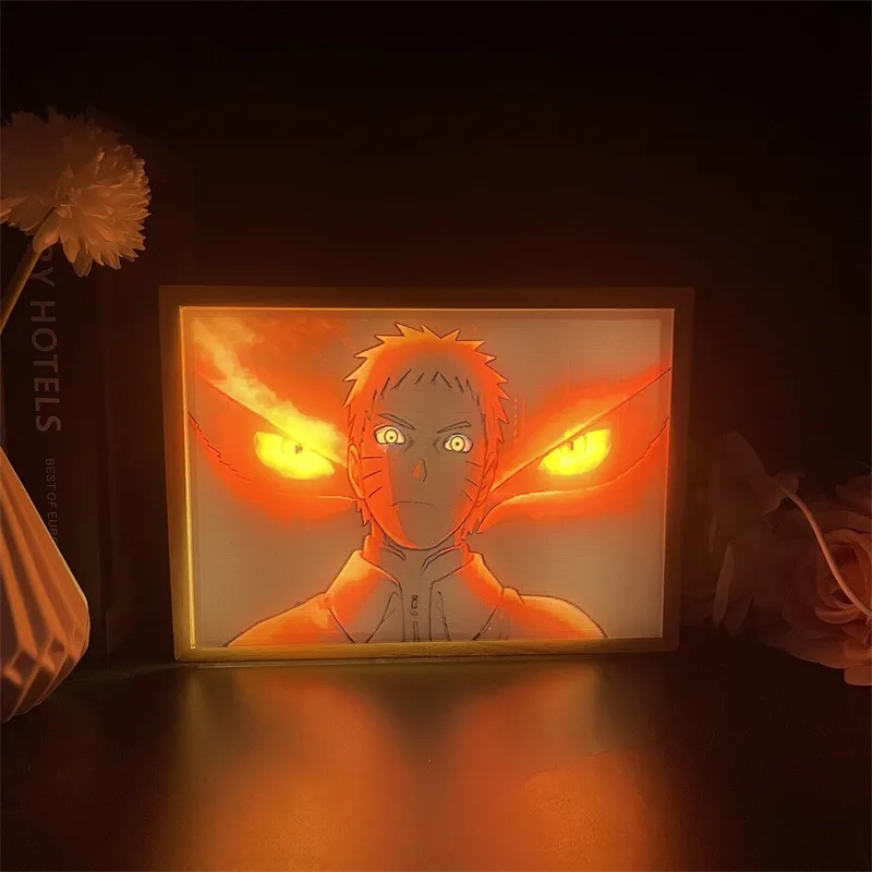 Light Painting Anime One Piece Dragon Ball Atmosphere Sunshine Three-Color Infinite Color Usb Night Light